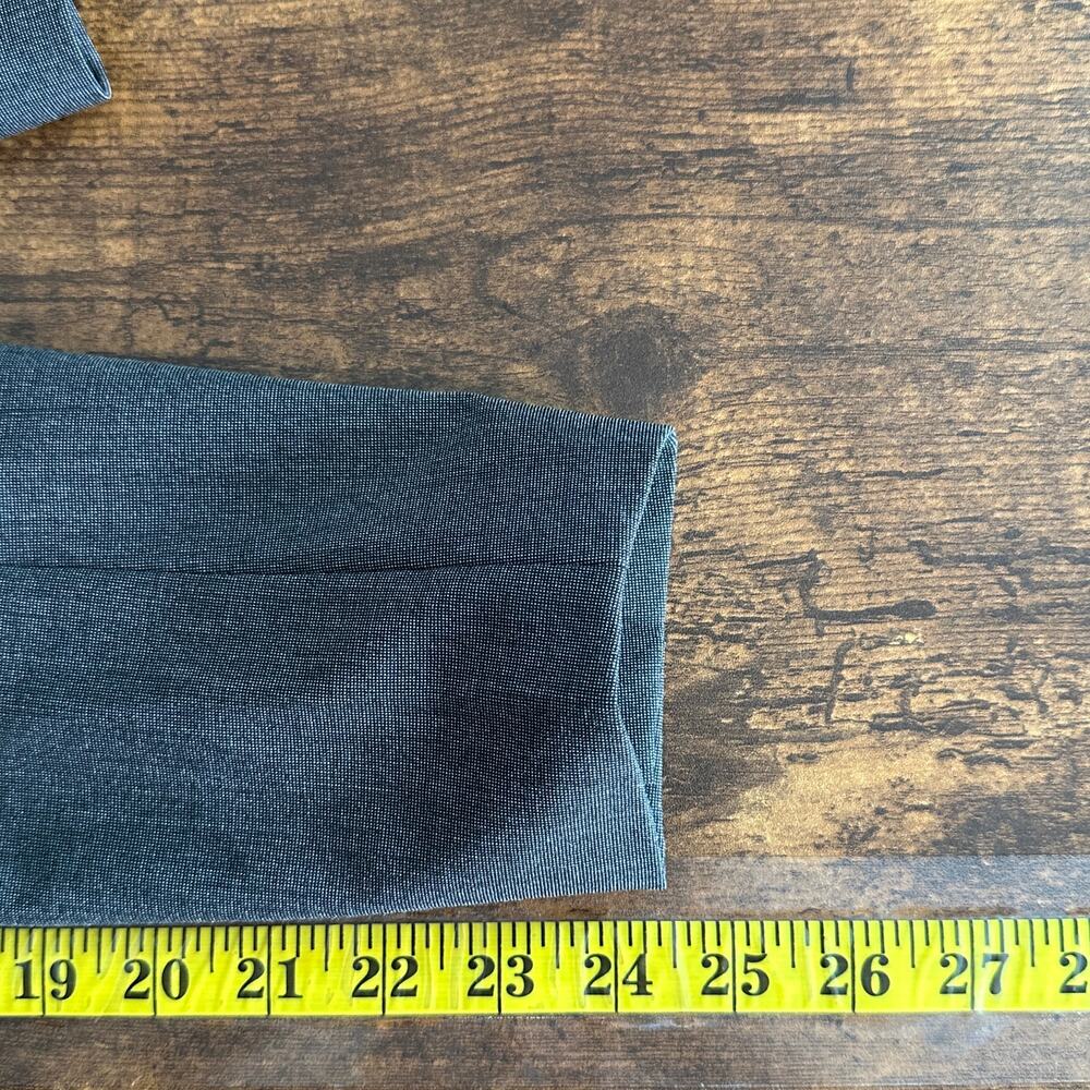 Womens Blazer Sz 14 Dark Gray Cropped Modern Single Breasted Academia Preppy EUC - Picture 5 of 9